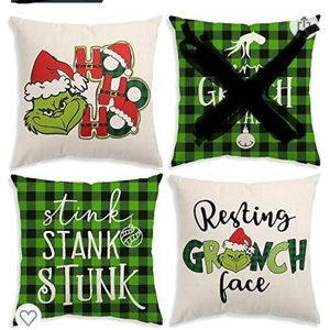 Grinch pillow covers